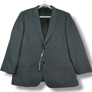 SuitShop 46S Charcoal Gray Suit Jacket Modern Fit Stretch NWT